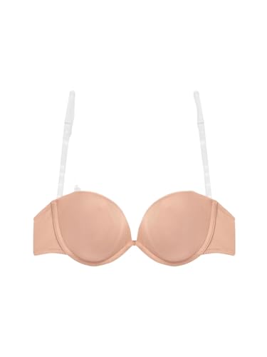 NEXT Damen Multifunktions-BH Mit Transparentem Rückenteil Hautfarben EU 80D (UK 36D) von NEXT