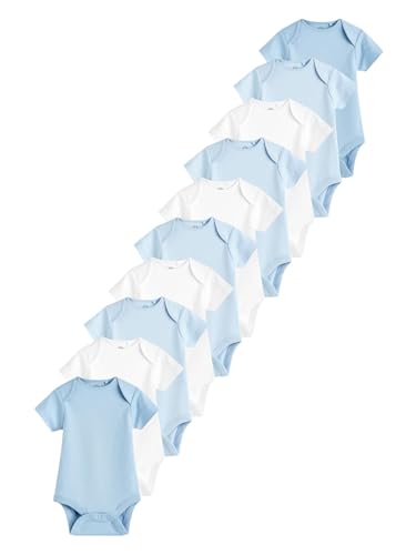 NEXT Einfarbige Babybodys im 10er-Pack Blau 3 Monate von NEXT