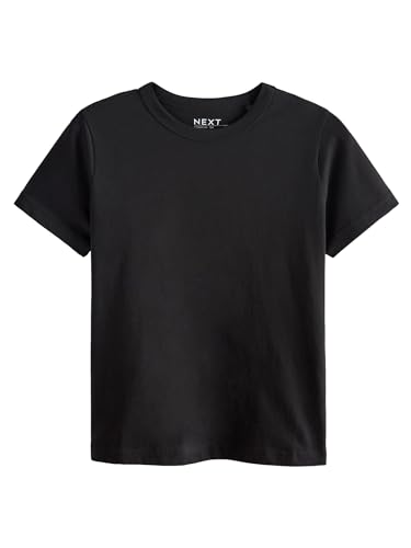 NEXT Essential Kurzarm-T-Shirt mit Rundhalsausschnitt aus Reiner Baumwolle Schwarz 52 NEXT Essential Kurzarm-T-Shirt mit Rundhalsausschnitt aus Reiner Baumwolle Schwarz 52 von NEXT