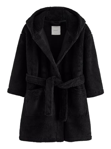 NEXT Fleece-Bademantel Schwarz 5 Jahre von NEXT