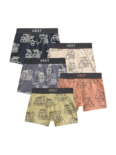 NEXT Gemusterte Unterhosen im 5er-Pack Linear Digger Print 5 Jahre von NEXT