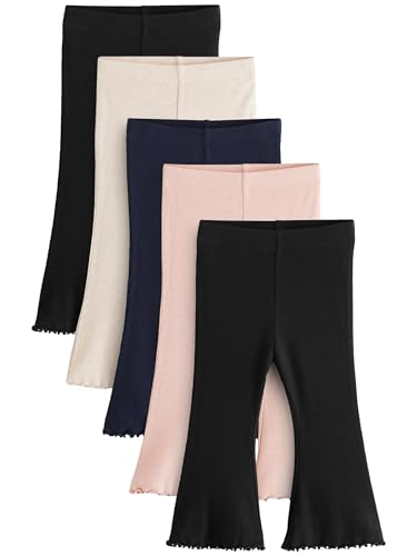 NEXT Gerippte Leggings mit Schlag, 5er-Pack Mehrfach 18 Monate von NEXT