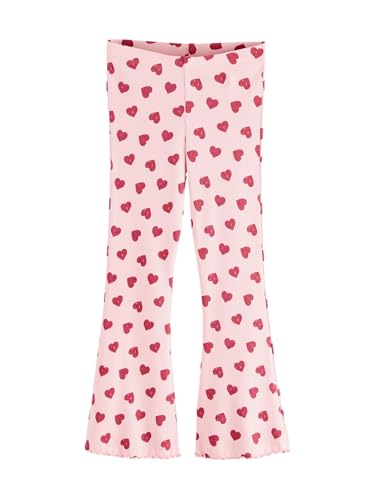 NEXT Gerippte Leggings mit ausgestelltem Bein Pink Heart 9 Jahre von NEXT