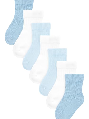 NEXT Gerippte Socken im 7er-Set White/Blue 6-12 Monate von NEXT