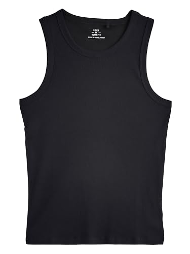 NEXT Geripptes Trägertop Schwarz M von NEXT