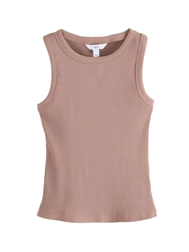 NEXT Geripptes Trägertop mit Racerback Neutral 44 von NEXT