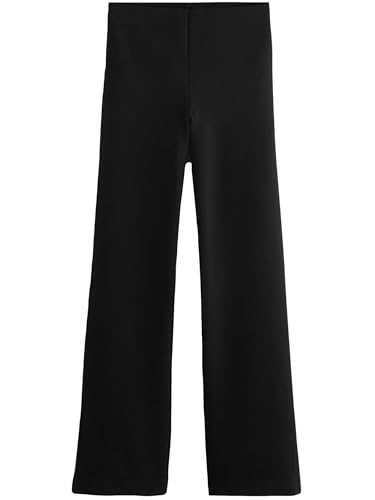 NEXT Glättende Ponte-Hose mit weitem Bein Schwarz 28 von NEXT