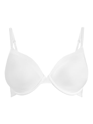 NEXT Glättender Mikrofaser T-Shirt-BH mit Vollschale Weiß 90 von NEXT