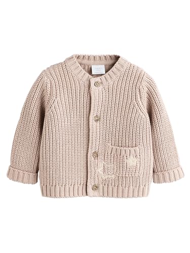 NEXT Grobgestrickte Baby-Strickjacke mit Strickerei Hello World Neutral 0 Monate NEXT Grobgestrickte Baby-Strickjacke mit Strickerei Hello World Neutral 0 Monate von NEXT