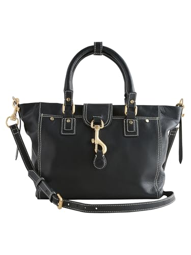 NEXT Handtasche aus Leder mit Schnalle Schwarz one size von NEXT