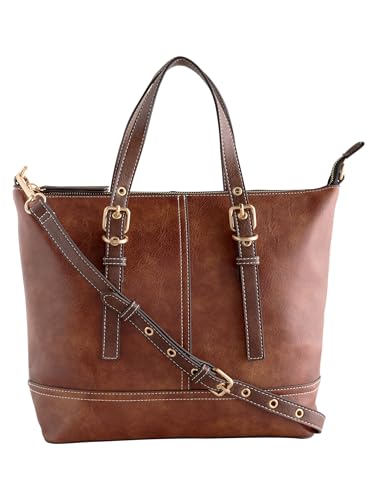 NEXT Handtasche mit Schnalle Hellbraun one size von NEXT