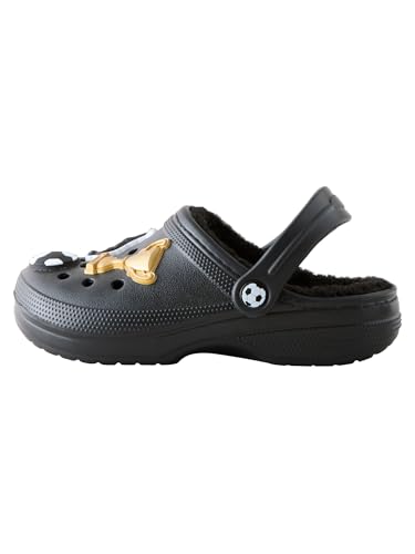 NEXT Hausclogs mit warmem Futter Black Football Print 30,5 von NEXT