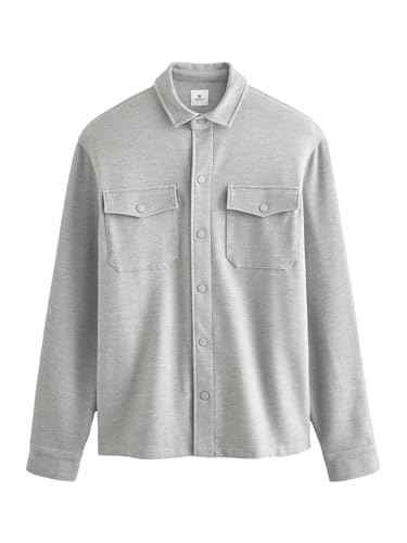 NEXT Hemdjacke aus Jersey Grau XXL von NEXT