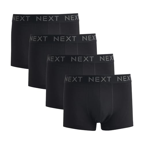 NEXT Herren 4er Pack Hipster Unterhose Schwarz M von NEXT