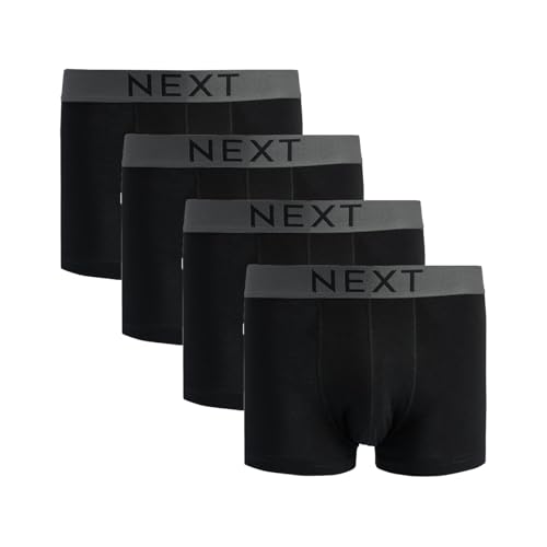 NEXT Herren Hipster Aus Baumwolle Im 4Er-Pack Schwarz S von NEXT