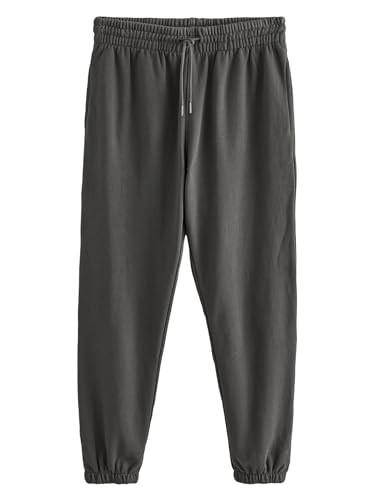 NEXT Herren Jogginghose Elastische Bündchen Normale Passform Hose Schiefer XL/Regular von NEXT