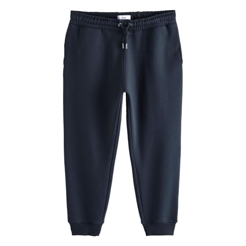 NEXT Herren Jogginghose Regular Fit – Trainingshose für Männer aus Baumwolle mit Elastischem Bund Marineblau XL von NEXT
