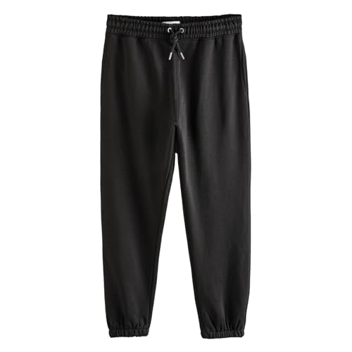 NEXT Herren Jogginghose Relaxed Fit – Trainingshose für Männer aus Baumwolle mit Elastischem Bund Schwarz XL von NEXT