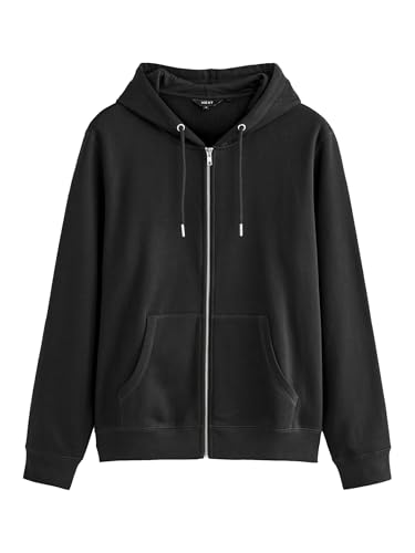 NEXT Herren Kapuzenjacke Regular L Schwarz von NEXT