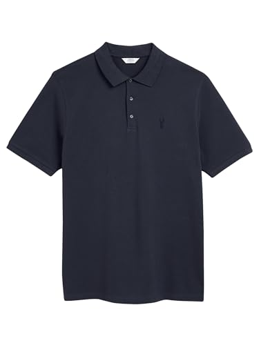 NEXT Herren Piqué-Poloshirt Regular XXL Marineblau von NEXT