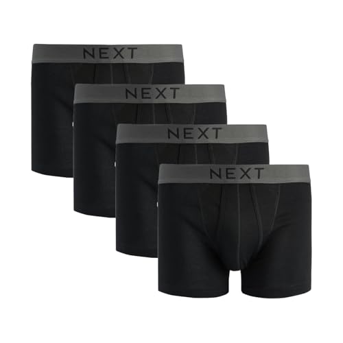 NEXT Herren Slips Aus Reiner Baumwolle Im 4Er-Pack Schwarz XXL von NEXT