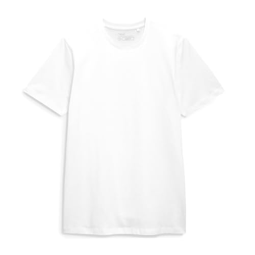 NEXT Herren T-Shirt Mit Rundhalsausschnitt – Slim Fit Weiß XXXXL von NEXT