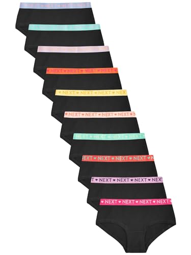 NEXT Hüftslips mit Bund in Knallfarben im 10er-Pack Schwarz 7 Jahre von NEXT