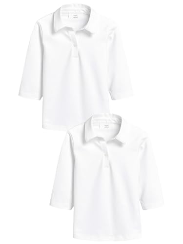 NEXT Jersey-Blusen mit Dreiviertelärmeln, 2er-Pack Weiß 13 Jahre von NEXT