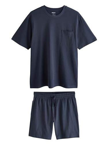 NEXT Pyjama-Set aus Jersey mit Shorts Marineblau S von NEXT