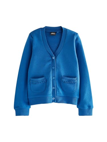 NEXT Jersey-Strickjacke mit gerüschten Taschen Blau 6 Jahre von NEXT