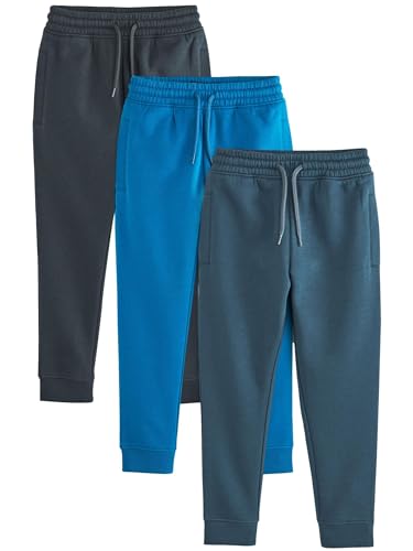 NEXT Jogginghose im Slim Fit, 3er Pack Blau 9 Jahre von NEXT