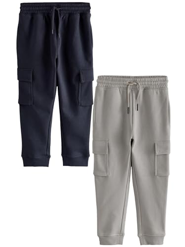 NEXT Jogginghose im Slim Fit mit aufgesetzen Taschen, 2er Pack Navy/Grey 12 Jahre NEXT Jogginghose im Slim Fit mit aufgesetzen Taschen, 2er Pack Navy/Grey 12 Jahre von NEXT