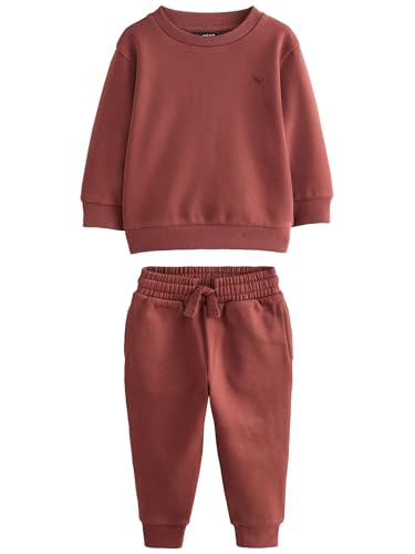 NEXT Jogginghose und Sweatshirt im Set Burgunderrot 6 Monate von NEXT