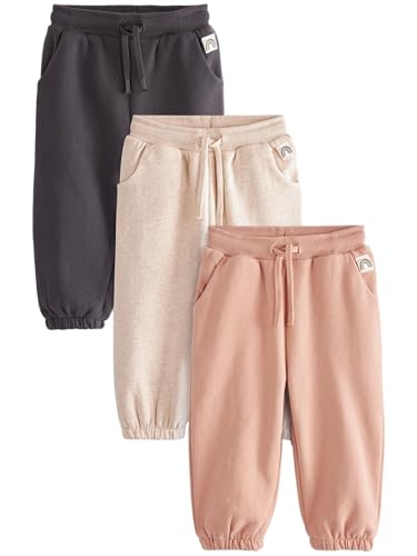 NEXT Jogginghosen, 3er-Pack Charcoal/Cream/Tan 12 Monate von NEXT