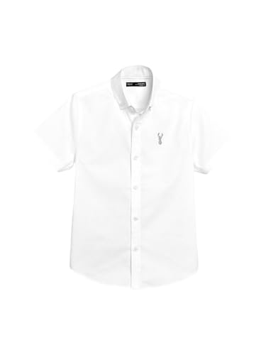 NEXT Jungen Kurzärmeliges Oxford-Hemd Weiß 15 Jahre von NEXT