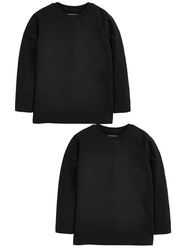 NEXT Jungen Langarmshirt 2er-Pack (3 bis 16 Jahre) Schwarz 4 Jahre von NEXT
