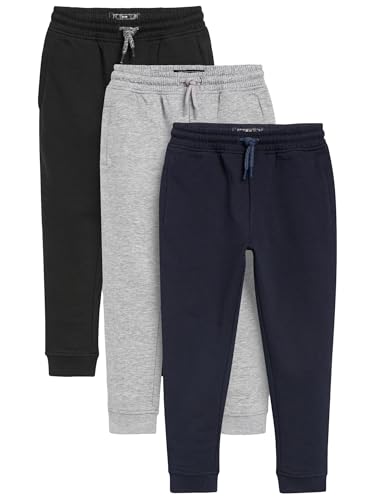 NEXT Jungen Slim-Fit-Jogginghosen (3-16 Jahre), 3Er-Pack Multi Schwarz 13 Jahre von NEXT