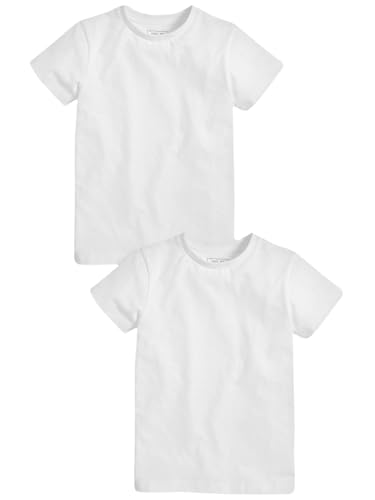 NEXT Jungen T-Shirts 2Er Pack (3 Bis 16 Jahre) Weiß 8 Jahre von NEXT