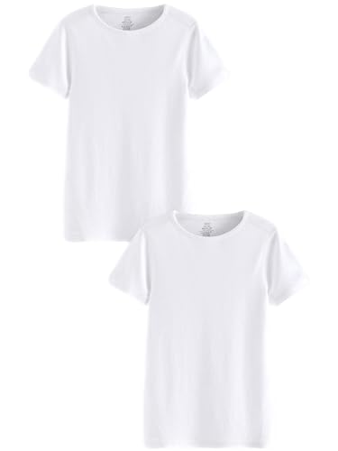 NEXT Kind to Skin T-Shirts, 2er-Pack Weiß 6-7 Jahre von NEXT