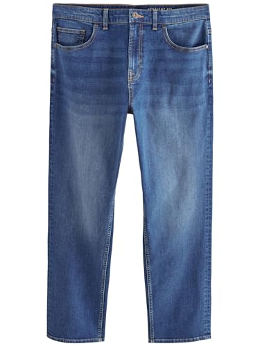 NEXT Straight Fit Classic Jeans mit Stretch Blue Authentic 32 von NEXT