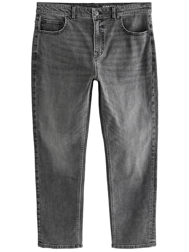 NEXT Straight Fit Classic Jeans mit Stretch Grey Vintage 44 von NEXT