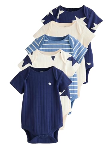 NEXT Kurzärmelige Baby-Bodys, 5er-Pack Blau 6-9 Monate NEXT Kurzärmelige Baby-Bodys, 5er-Pack Blau 6-9 Monate von NEXT