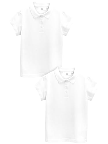 NEXT Kurzärmelige Polohemden aus Baumwolle im 2er-Pack Weiß 10 Jahre von NEXT