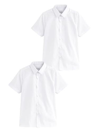 NEXT Kurzärmelige Stretch-Hemden im 2er-Pack Weiß 7 Jahre NEXT Kurzärmelige Stretch-Hemden im 2er-Pack Weiß 7 Jahre von NEXT