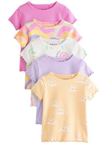 NEXT Kurzärmelige T-Shirts im 5er-Pack Rainbow 12 Monate von NEXT