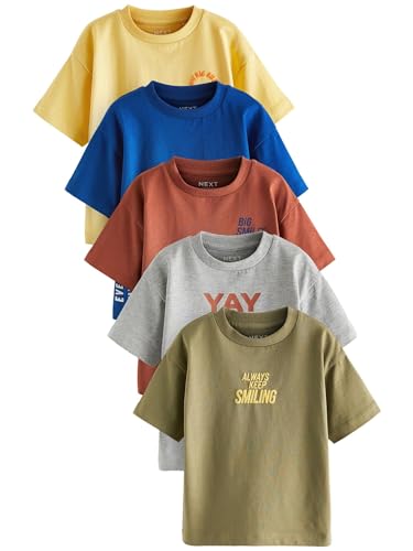 NEXT Kurzärmelige Schlichte T-Shirts im 5er-Pack Mehrfach 9-12 Monate NEXT Kurzärmelige Schlichte T-Shirts im 5er-Pack Mehrfach 9-12 Monate von NEXT