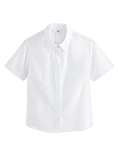 NEXT Kurzärmeliges Hemd mit Kragen Weiß 32 von NEXT