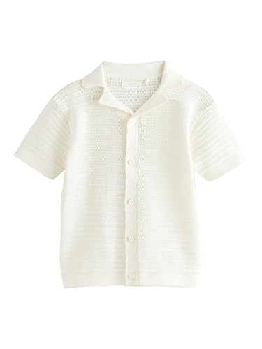 NEXT Kurzarm-Poloshirt mit Reverskragen 100% Baumwolle Weiß 5 Jahre von NEXT