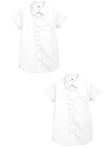 NEXT Kurzarmhemden (3-17 J.) Plus Fit, 2er-Pack Weiß 11 Jahre von NEXT