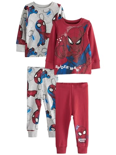 NEXT Kuschelpyjama, 2er-Pack Red/Navy Spiderman 7-8 Jahre von NEXT